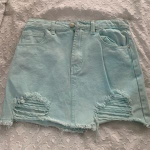 Blue Denim Skirt